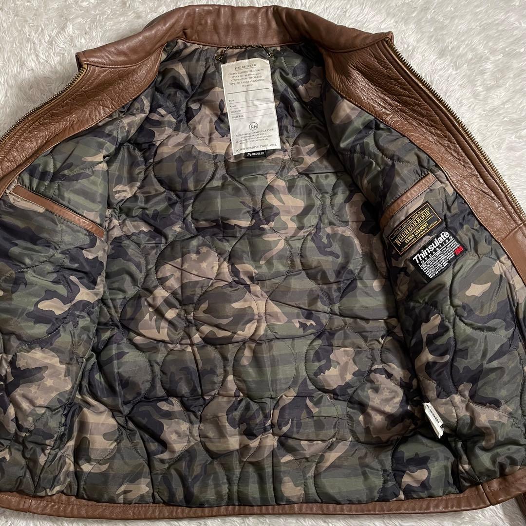 ネイバーフッド レザージャケット ライダース 馬革 ホースハイド シンサレート