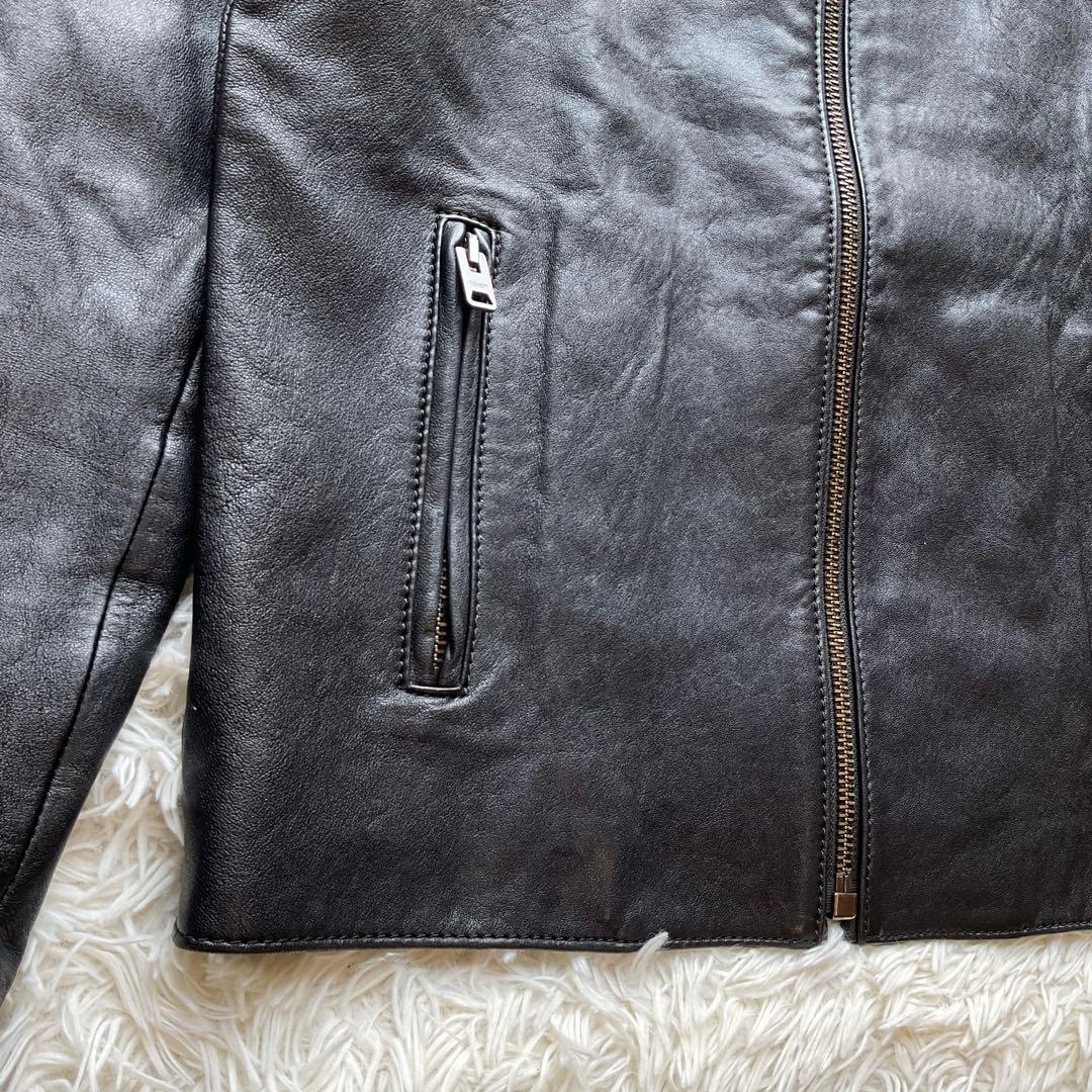 美品✨COACH レザージャケット　シングルライダース　M ブラック　88799