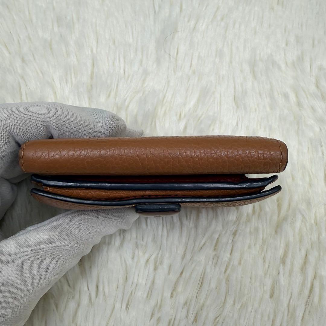 ✨美品✨ロエベ　三つ折り財布　トライフォールドウォレット　ブラウン　アナグラム