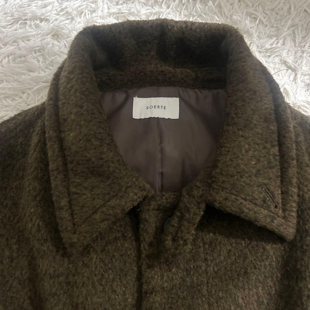 ジャケット・アウター soerte Wool Blend Shaggy Over Coat