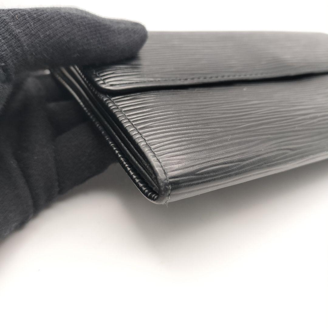 ◎ルイヴィトン　長財布　財布　エピ　ポルトフォイユクレディ　旧サラ　ブラック