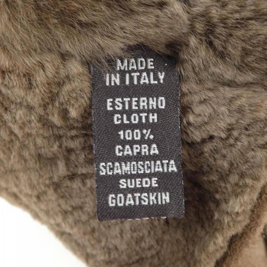 新品同様　Loro piana ロロピアーナミンクファーライナー　レザーグローブ