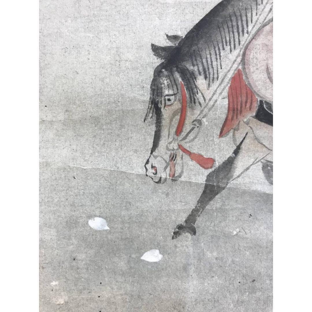 模写/尾形光琳/在原業平/東下り/人物/平家物語/掛軸/名家伝来/AK-667