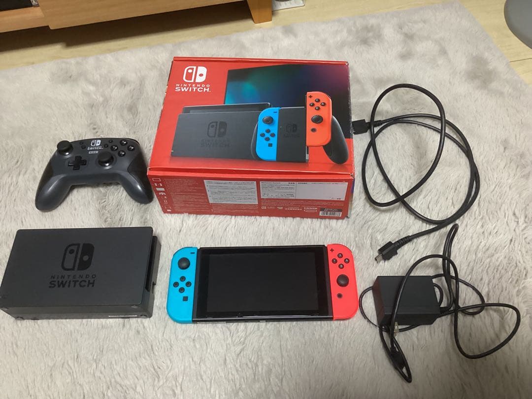 Nintendo Switch 本体 ネオンブルー レッド バッテリー強化版