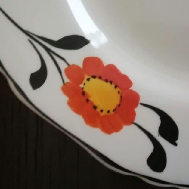 逸品　英国　サムソンハンコック　ケーキ皿　飾り皿　アイボリーウェア　1930年製