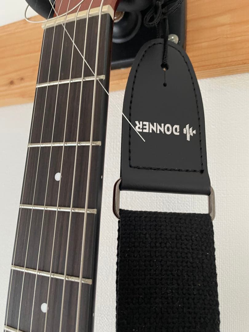 【美品】アコースティックギター 左利きレフトハンド ストラップ ソフトケース付