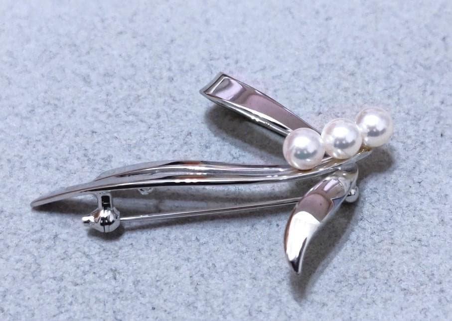 MIKIMOTO　ミキモト パール真珠　SILVER　ブローチ　40451