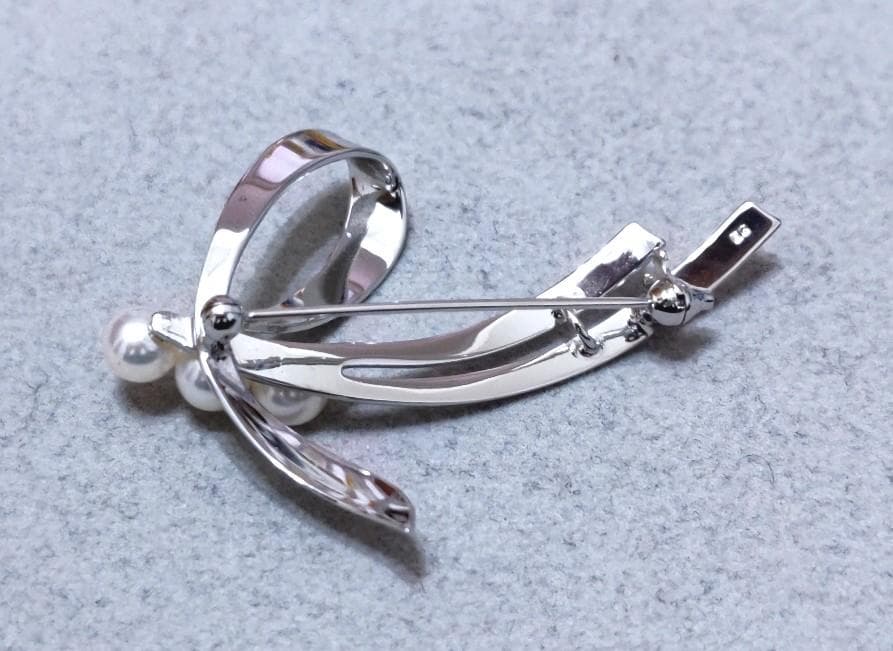 MIKIMOTO　ミキモト パール真珠　SILVER　ブローチ　40451