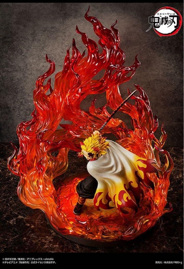 送料無料 鬼滅の刃 煉獄杏寿郎 1/4スケール 塗装済み完成品フィギュア 新品