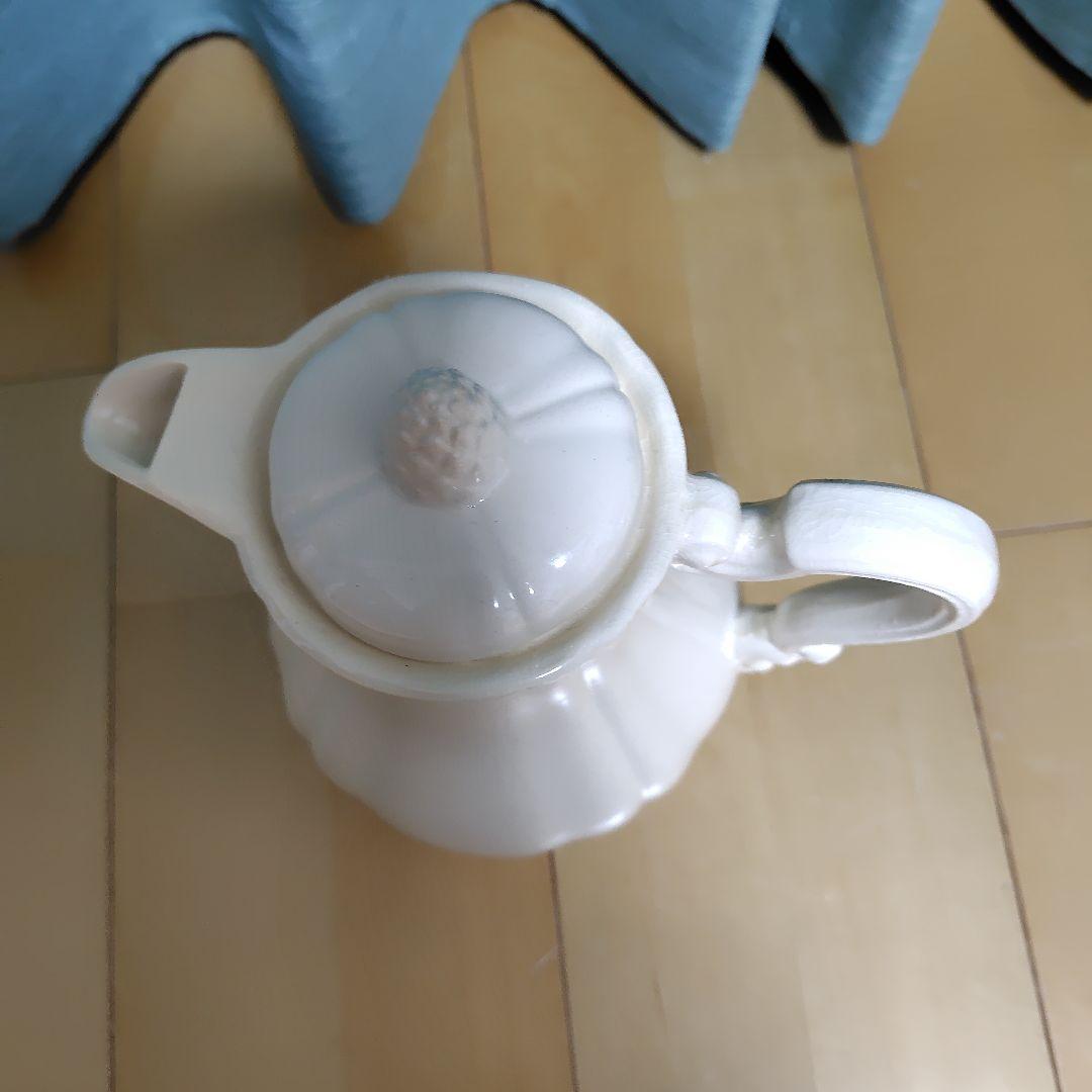 サルグミンヌ　花リム　ポット＆シュガーポット セット　アンティーク