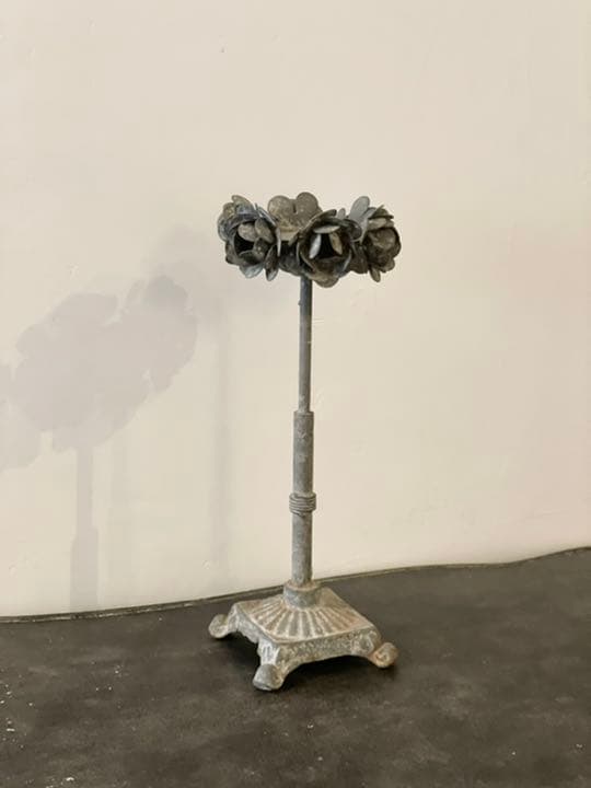 キャンドルスタンド　グレー　シャビー　花　置物　キャンドルホルダー　バラ 18