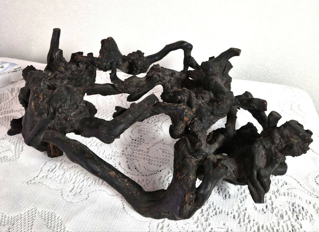 竹編み込み風炉釜