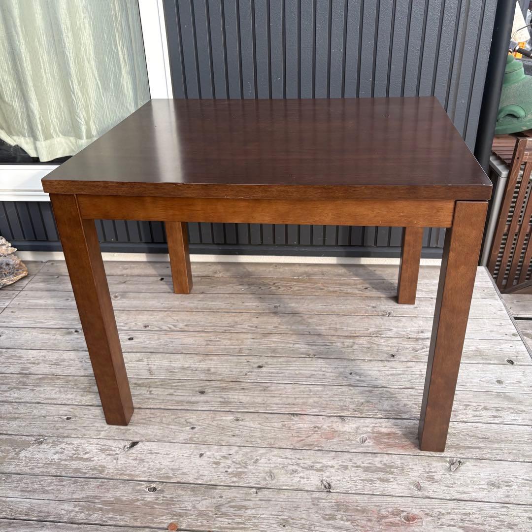 山善 木製 ダイニングコタツテーブル デスクこたつ こたつ布団セット センター