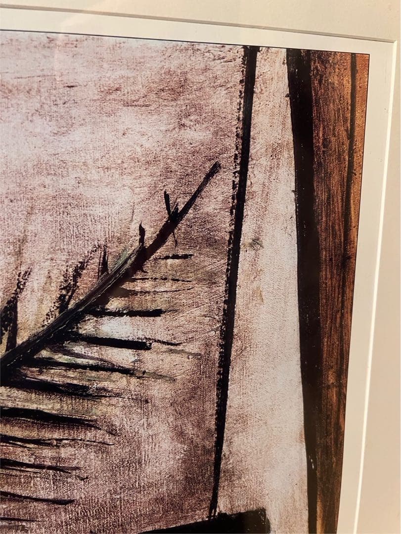 ベルナール ビュッフェ ポピー 額縁 インテリア