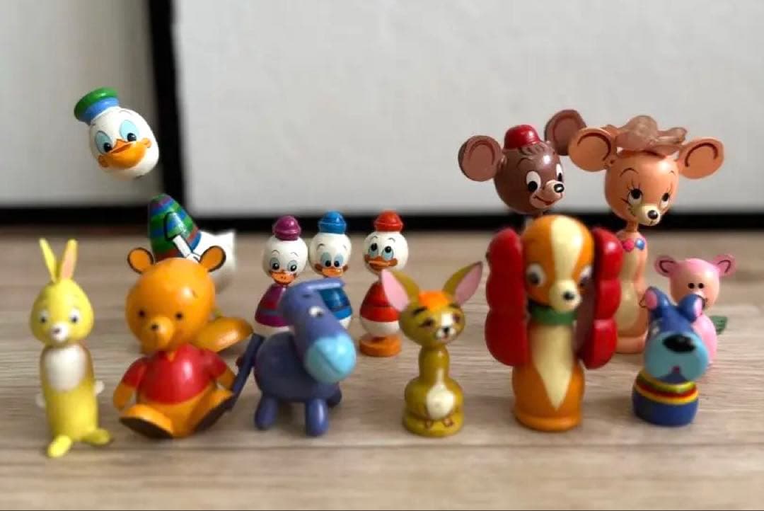 昭和レトロ　ヴィンテージ　ディズニー・キャラクター　まんがこけし13体