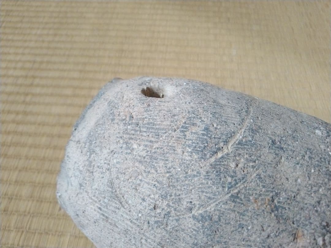 中世頃　櫛目蛸壺　骨董　古美術　茶道具　土器　壺　須恵器　古代　花器　茶道　華道