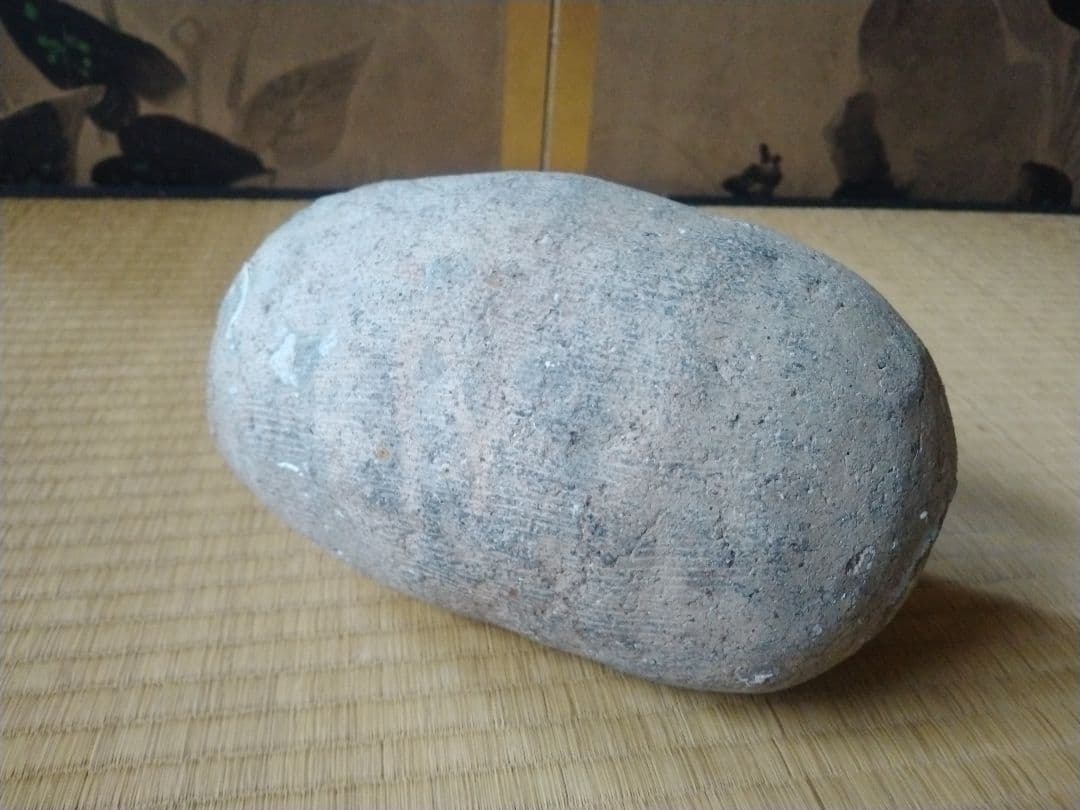 中世頃　櫛目蛸壺　骨董　古美術　茶道具　土器　壺　須恵器　古代　花器　茶道　華道