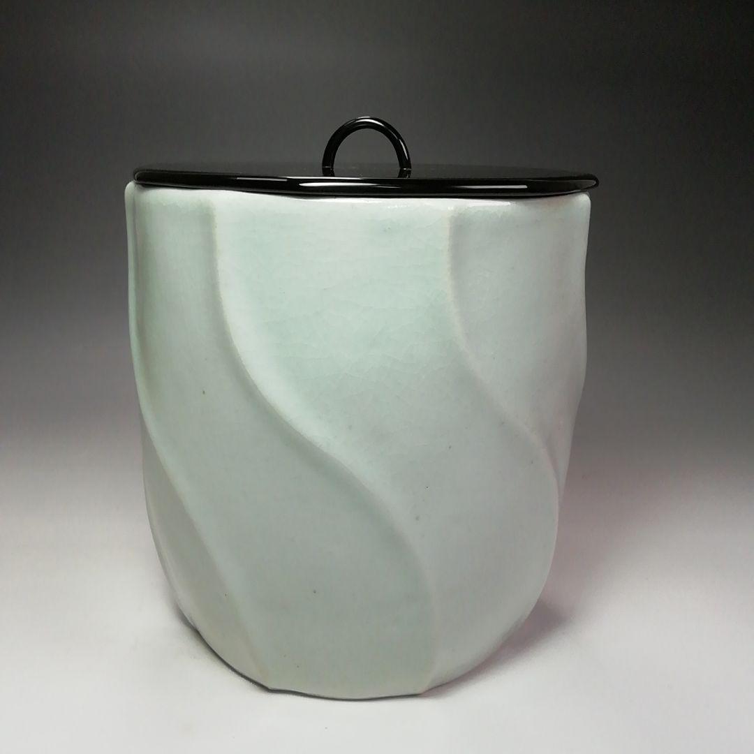 Ｓ５６０　水指　『慶州窯』　共箱　茶道具