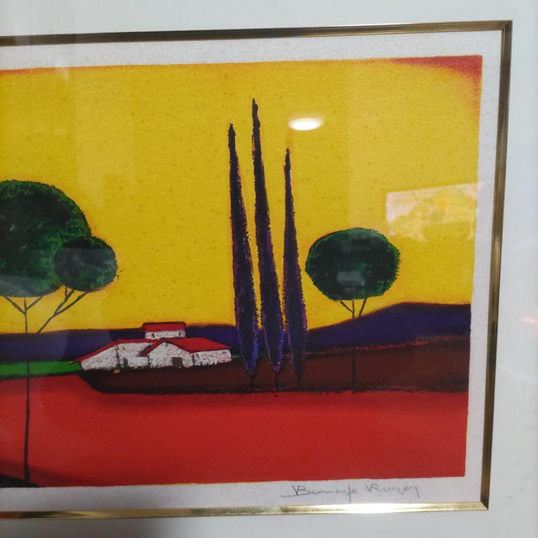 ロジェ・ボナフェ 「糸杉」 リトグラフ 23/180 直筆サイン