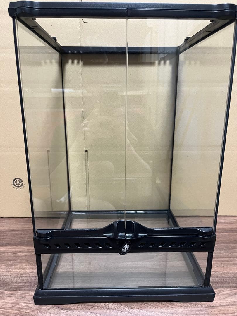 GEX グラステラリウム　3045 爬虫類　ケージ　温湿度計　餌水入れ　人工ツタ