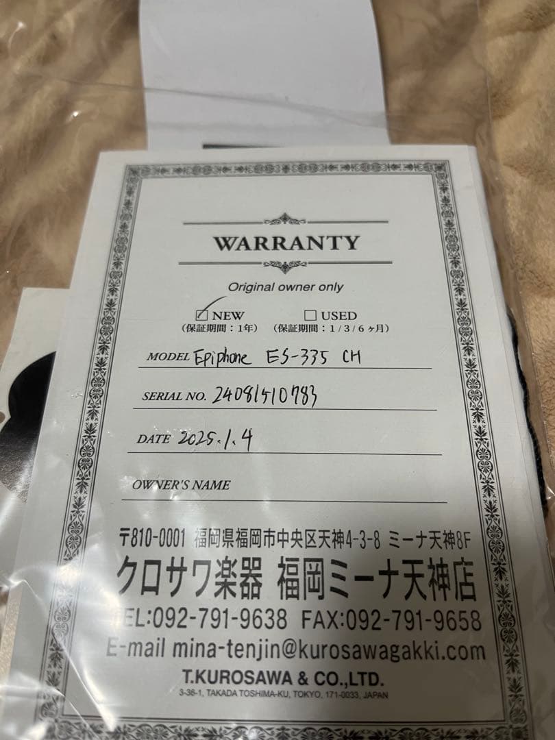 ギター Epiphone Inspired by Gibson ES-335