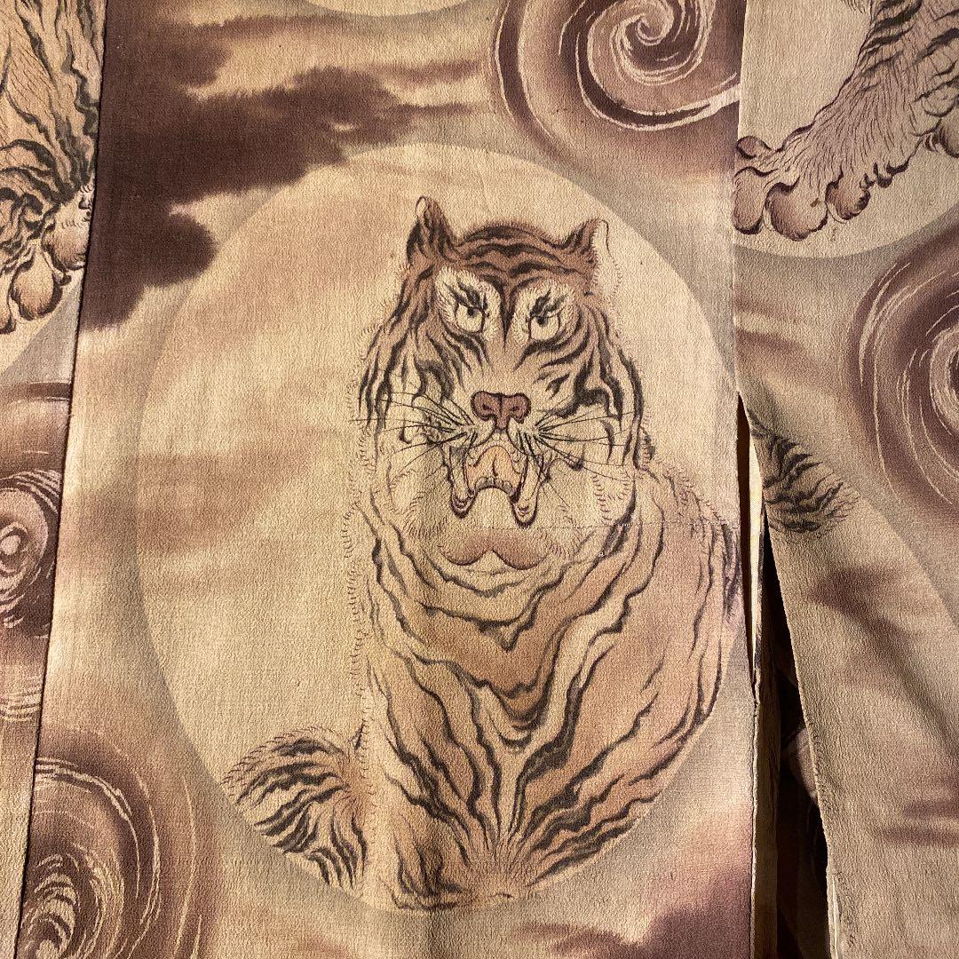 ブィンテージ江戸ちりめん手描き長襦袢