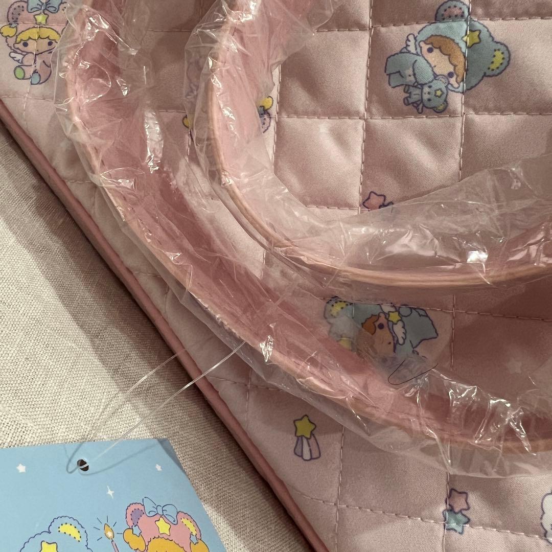 リトルツインスターズ 50周年 キルティングボストン キキララ ピンク 完売