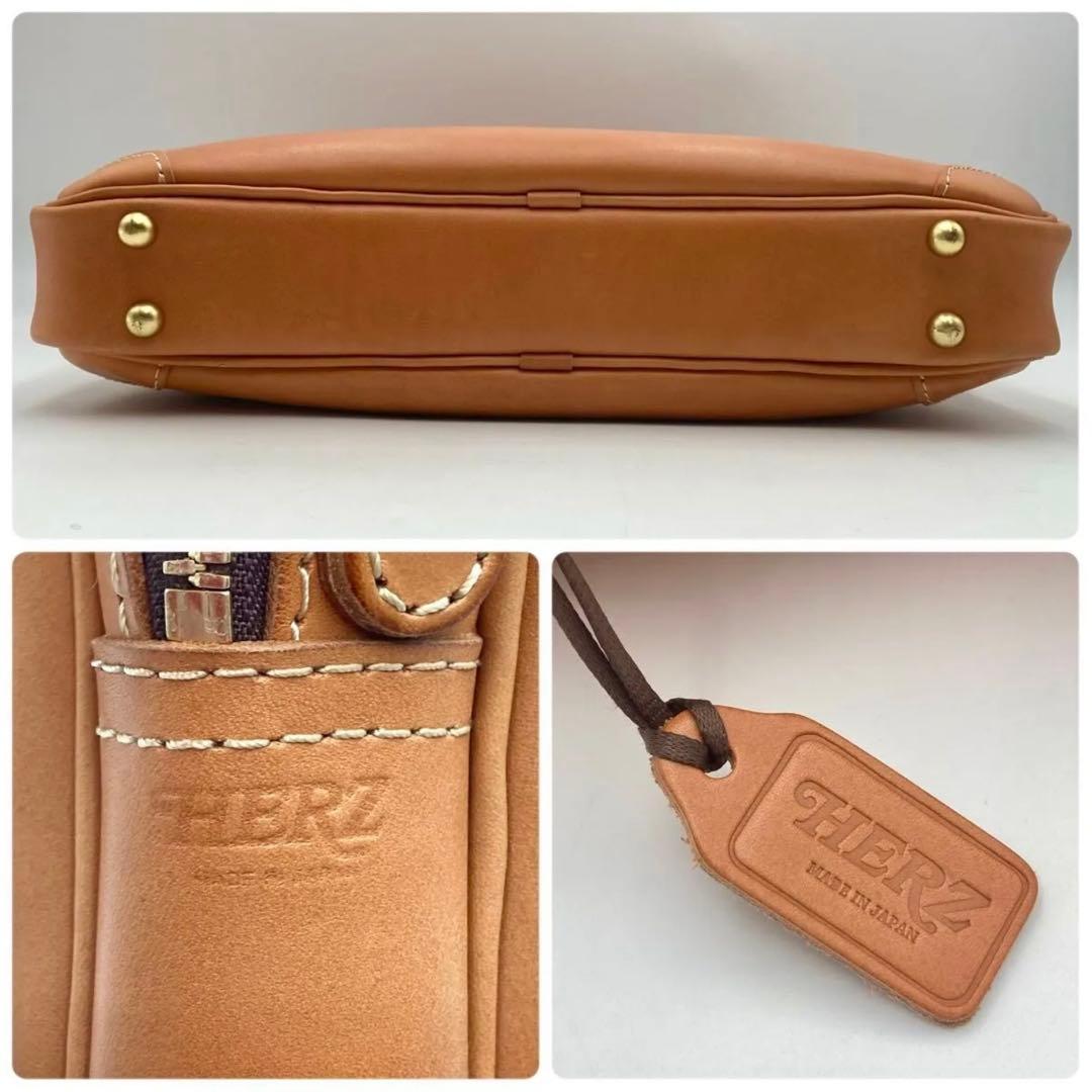 ヘルツ HERZ BW-15 Mサイズ キャメル 2wayビジネスバッグ