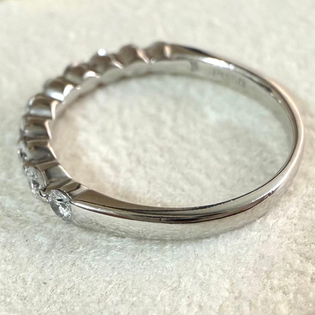 ヴァンドーム青山 ハーフエタニティ　ダイヤモンド リング プラチナ 0.33ct