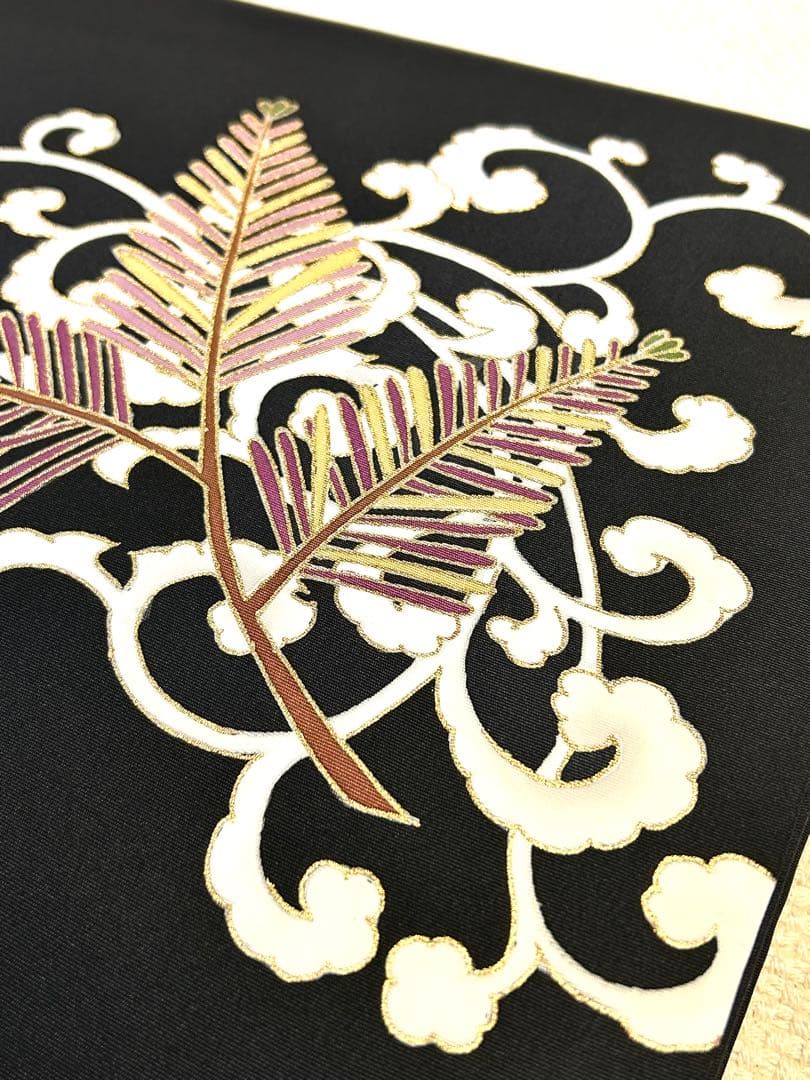 《専用出品でございます》菱健　糸目友禅　九寸名古屋帯　桐壺　五泉　塩瀬　染め帯