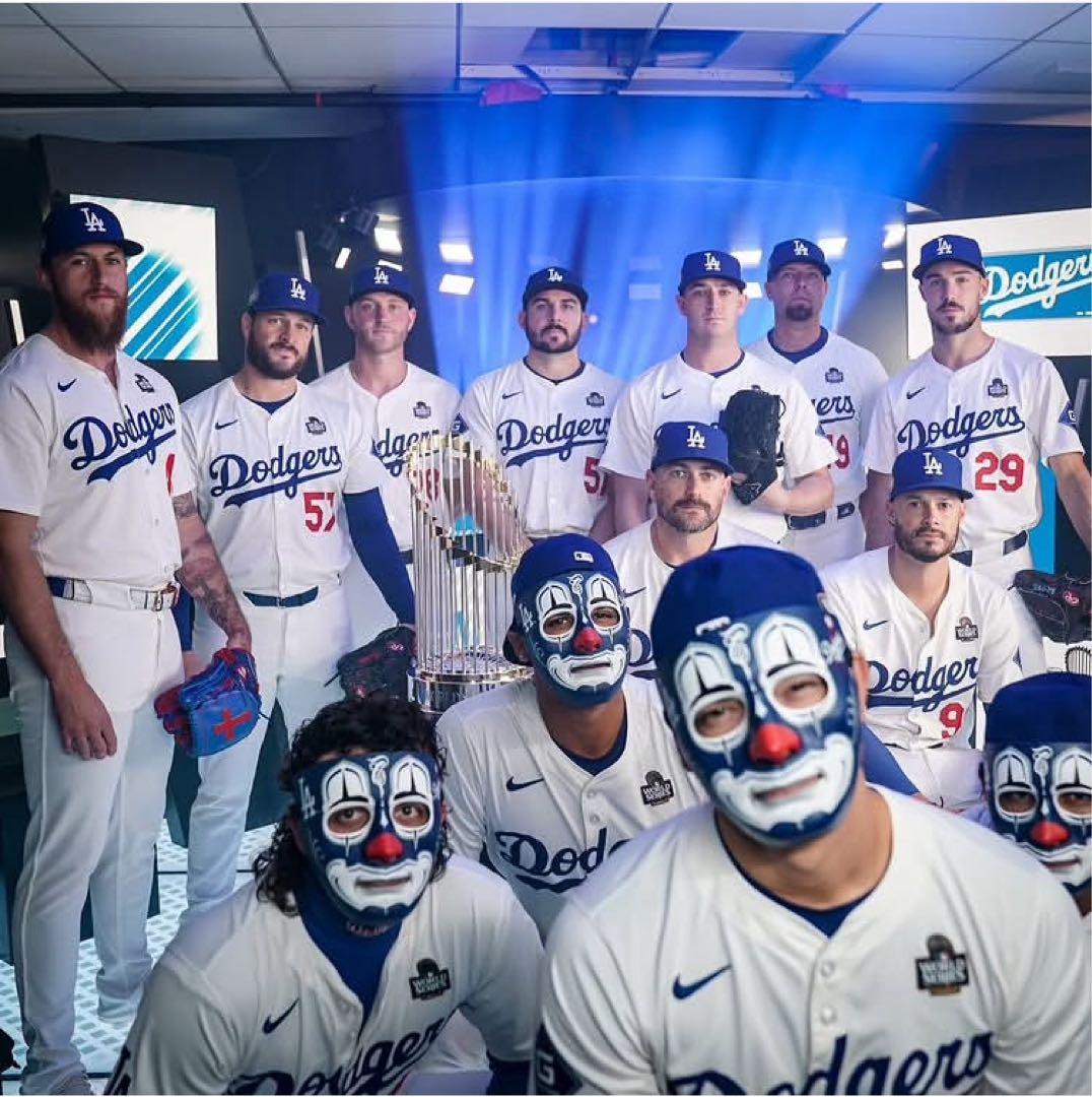 記念グッズ Mr Cartoon MLB CLOWN MASK LA.Dodgers