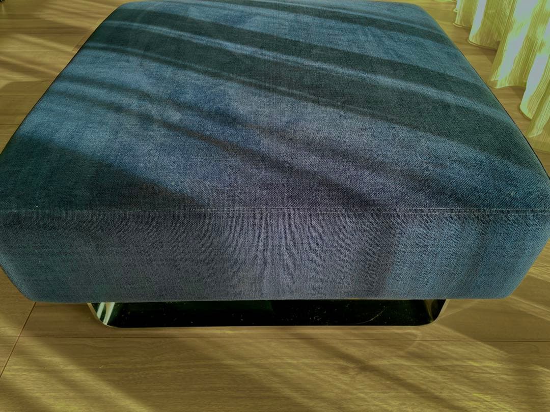 【最安値】フランネルソファ シエスタ スツール&クッション ネイビー