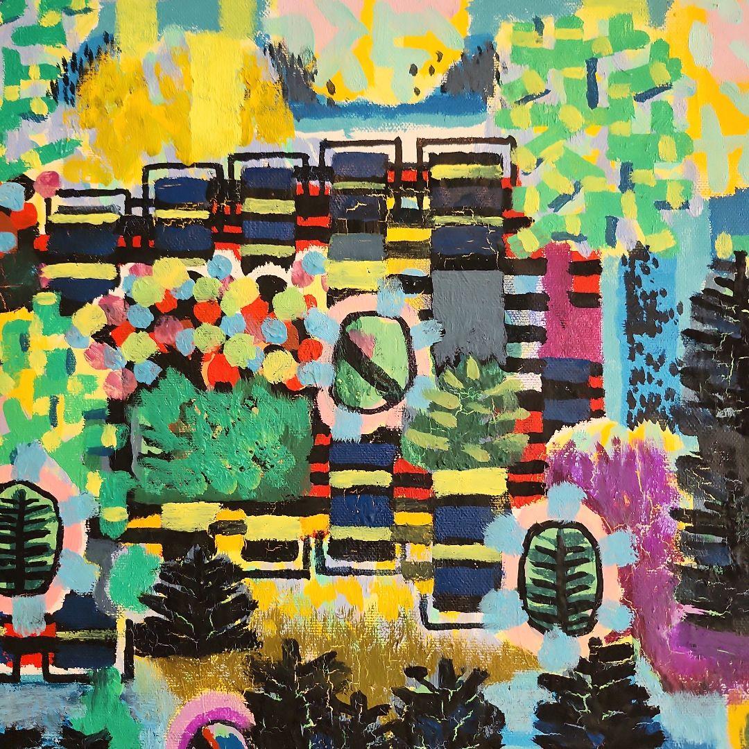 田渕眞兒　油絵　油彩　抽象画シリーズ　No.20-