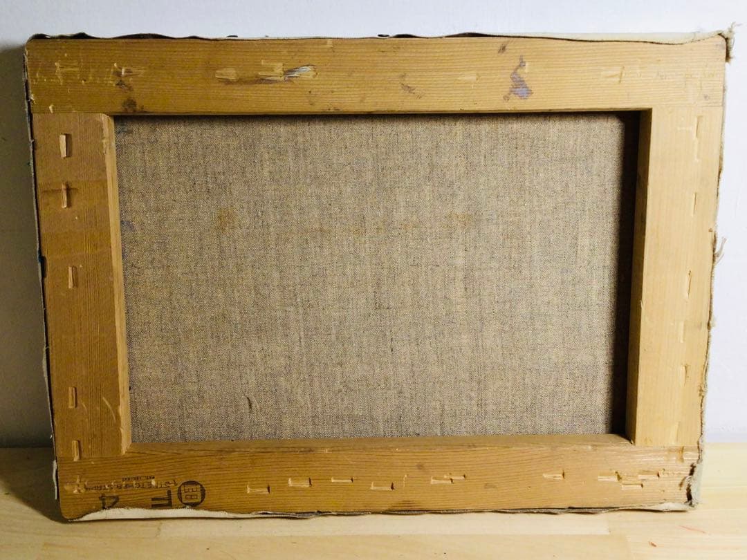 ◉真作保証◉小松益喜〓旧神戸外国語大学六甲楠丘ケ丘学舎正門前風景◉油彩F4号額装