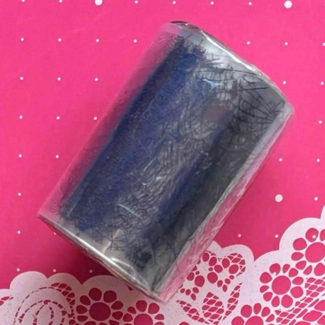 镭射黑 6cm×5m 蜘蛛网 海外マスキングテープ　蜘蛛の巣　クモの巣