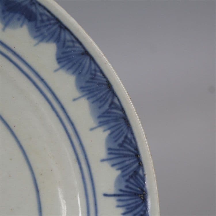 清青花仏手花卉皿 景徳鎮 陶磁器 装飾品 現代工芸品美術品 置物