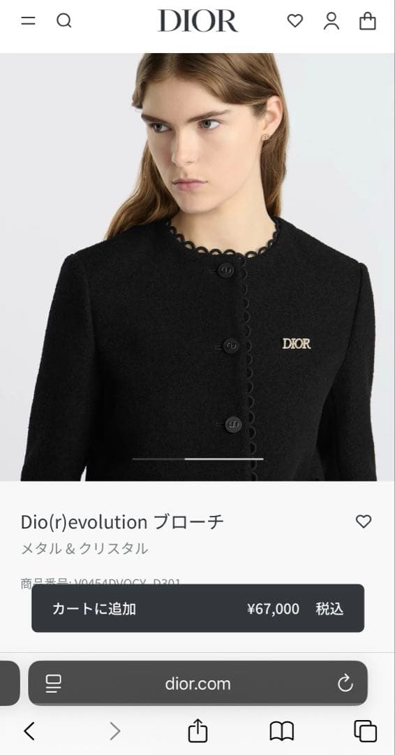 dior ディオル　ブローチ