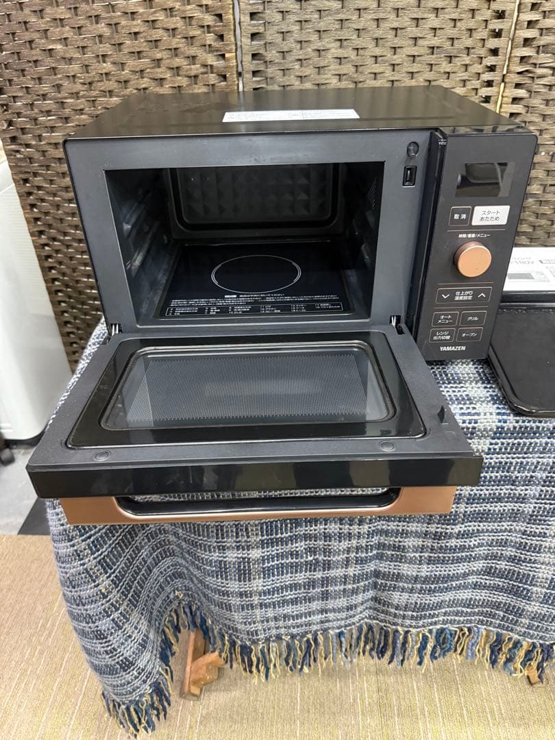 【洗浄消毒作業済】ヤマゼン　オーブンレンジ　電子レンジ　YRP-F180V