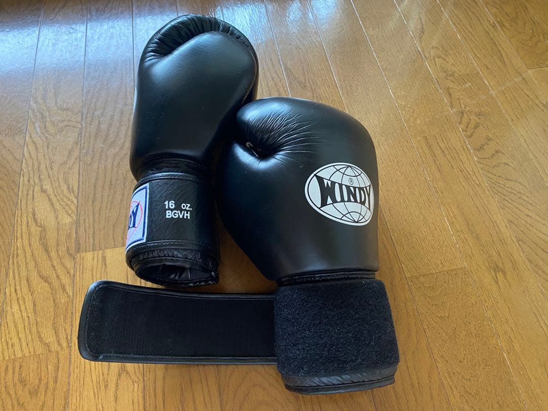 WINDY ボクシンググローブ 16oz ブラック