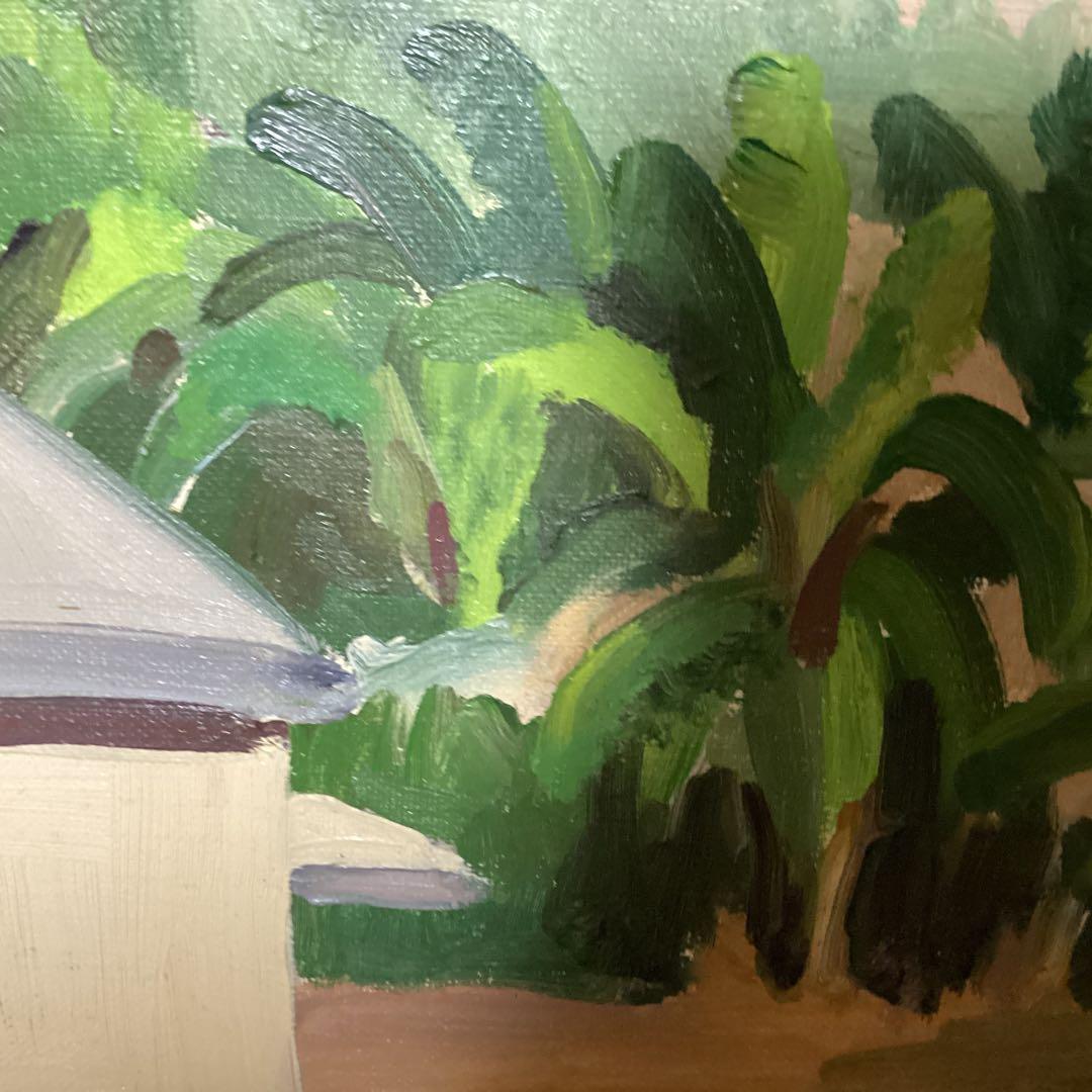 油彩画【　風景画　】　肉筆　山下清　キャンバス　八幡学園寄贈品　　模写　 即決品