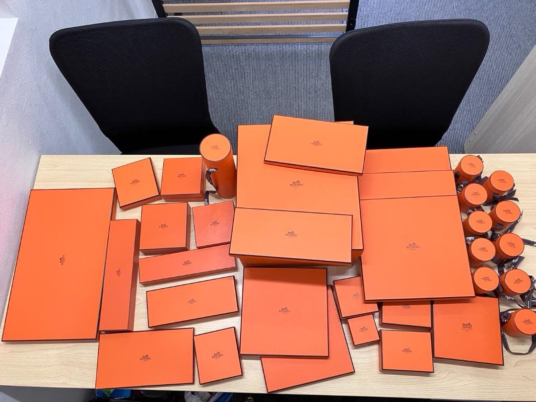 エルメス　BOX　箱のみ　計３４個　ほぼ綺麗なお品物！！多少スレ等あり