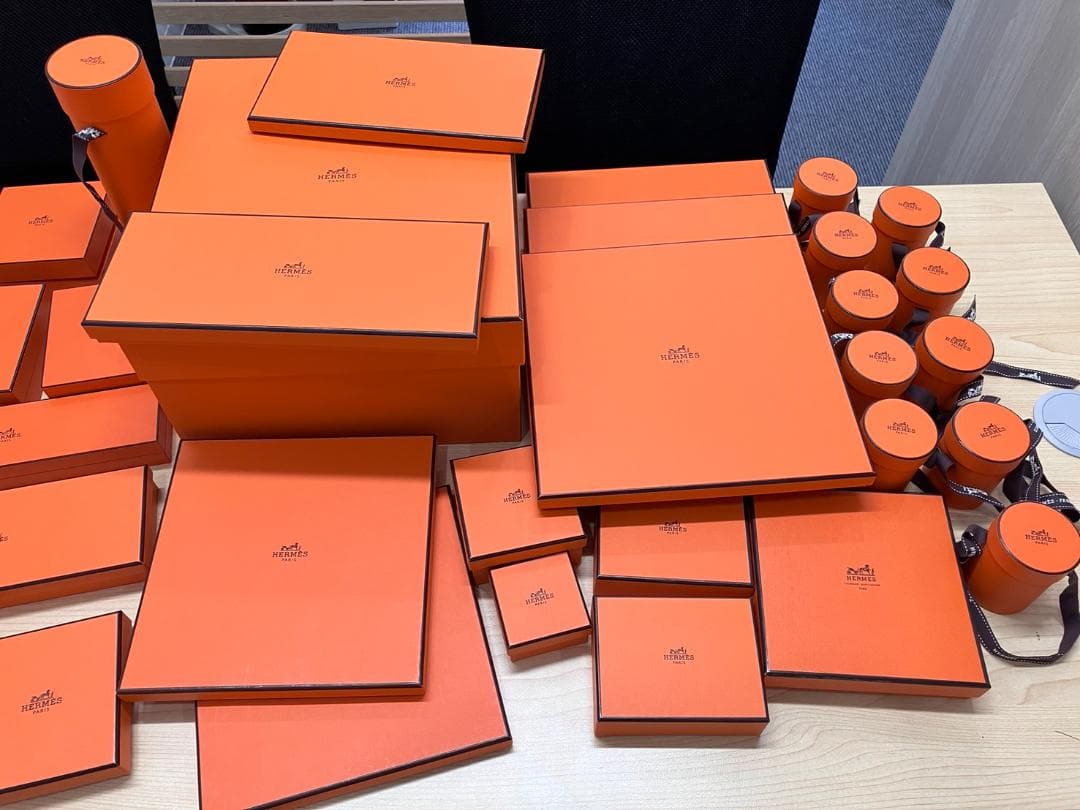 エルメス　BOX　箱のみ　計３４個　ほぼ綺麗なお品物！！多少スレ等あり