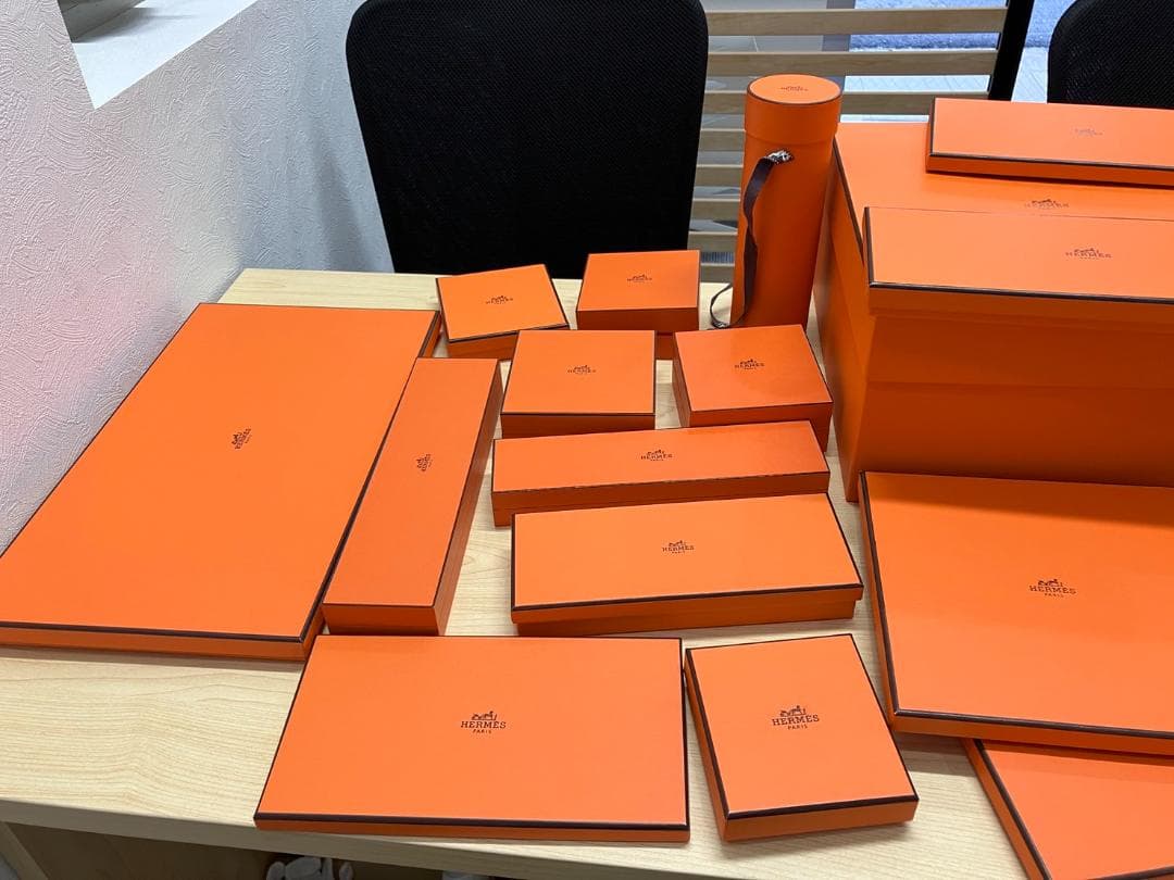 エルメス　BOX　箱のみ　計３４個　ほぼ綺麗なお品物！！多少スレ等あり