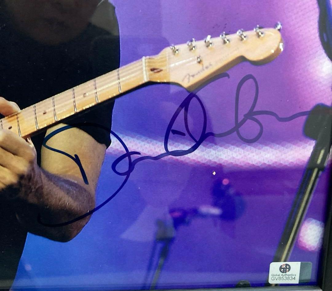 デヴィッド・ギルモア直筆サイン入り写真額縁