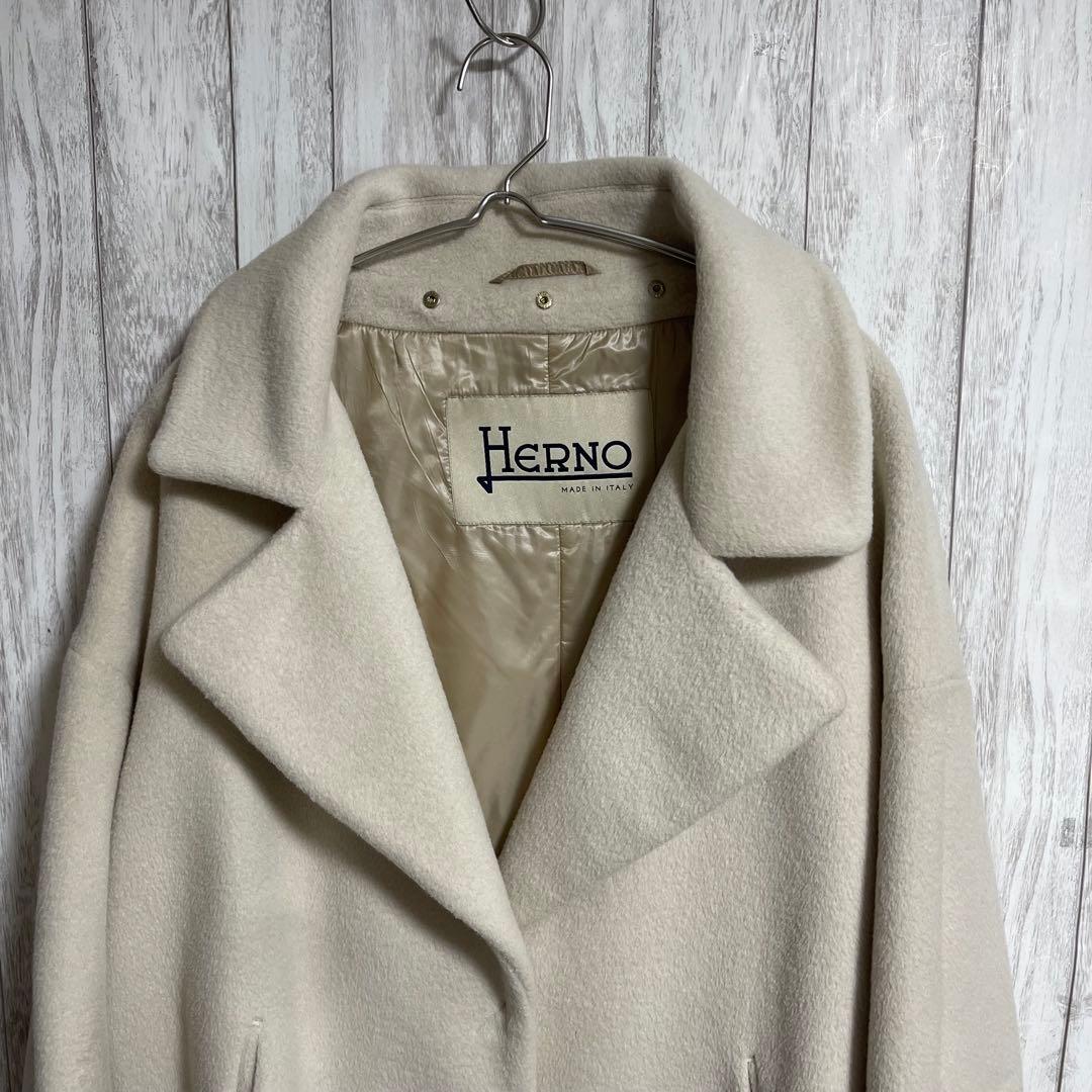 macanHERNO 2ヘルノ way インナーダウン付コート ベージュ