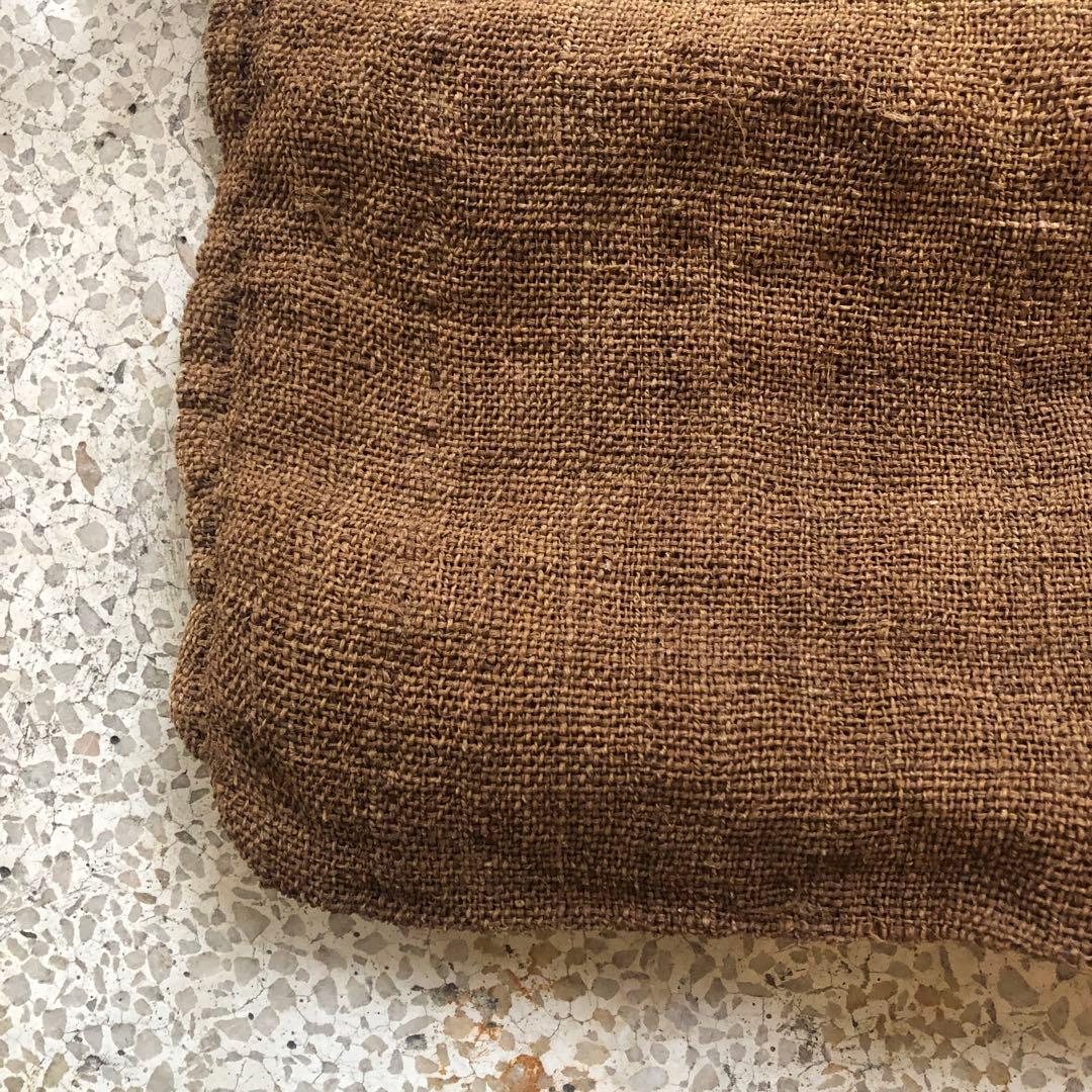 古シナ布　科布　襤褸 東北地方 大正時代 古袋 アンティーク　しな布