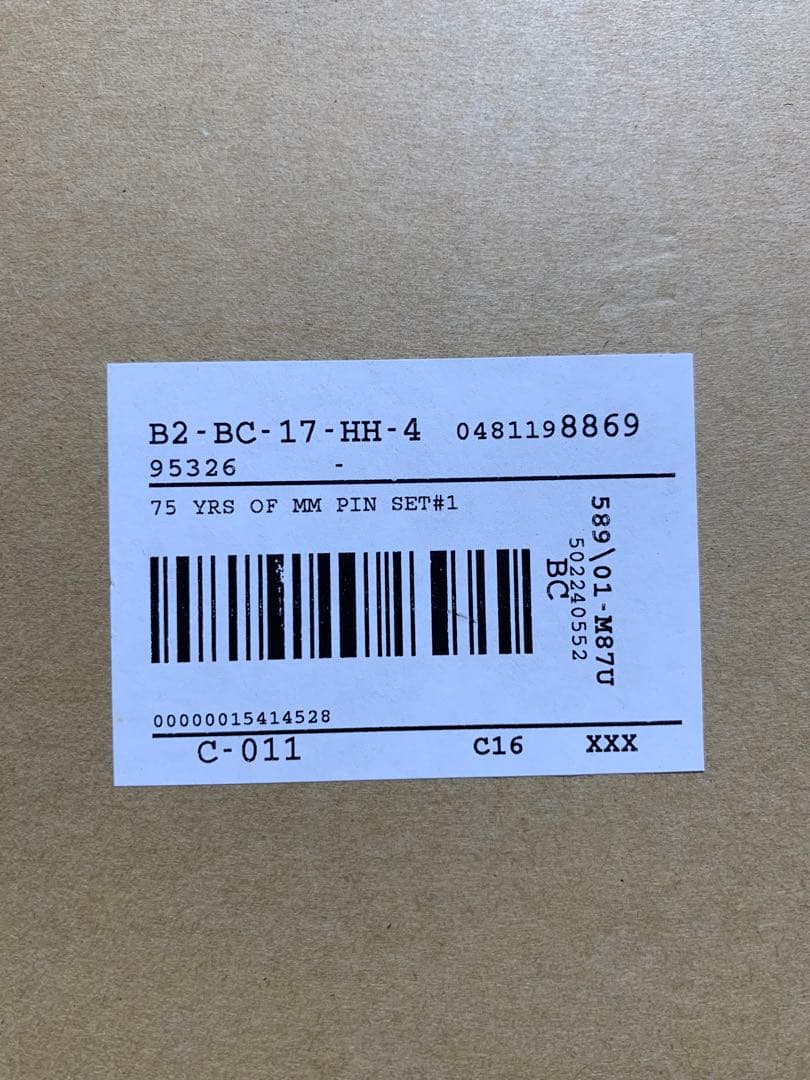 ディズニー75周年記念 ピンバッチセット 2004個限定 ディズニーカタログ限定