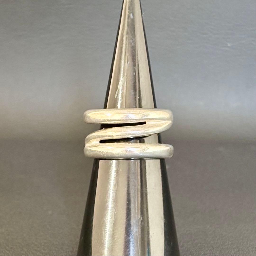 【ティファニー】ダイアゴナル リング 指輪 約8号 シルバー 925 オールド