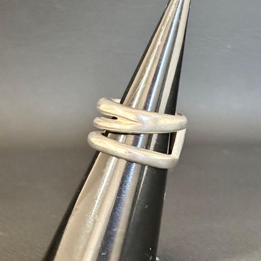 【ティファニー】ダイアゴナル リング 指輪 約8号 シルバー 925 オールド