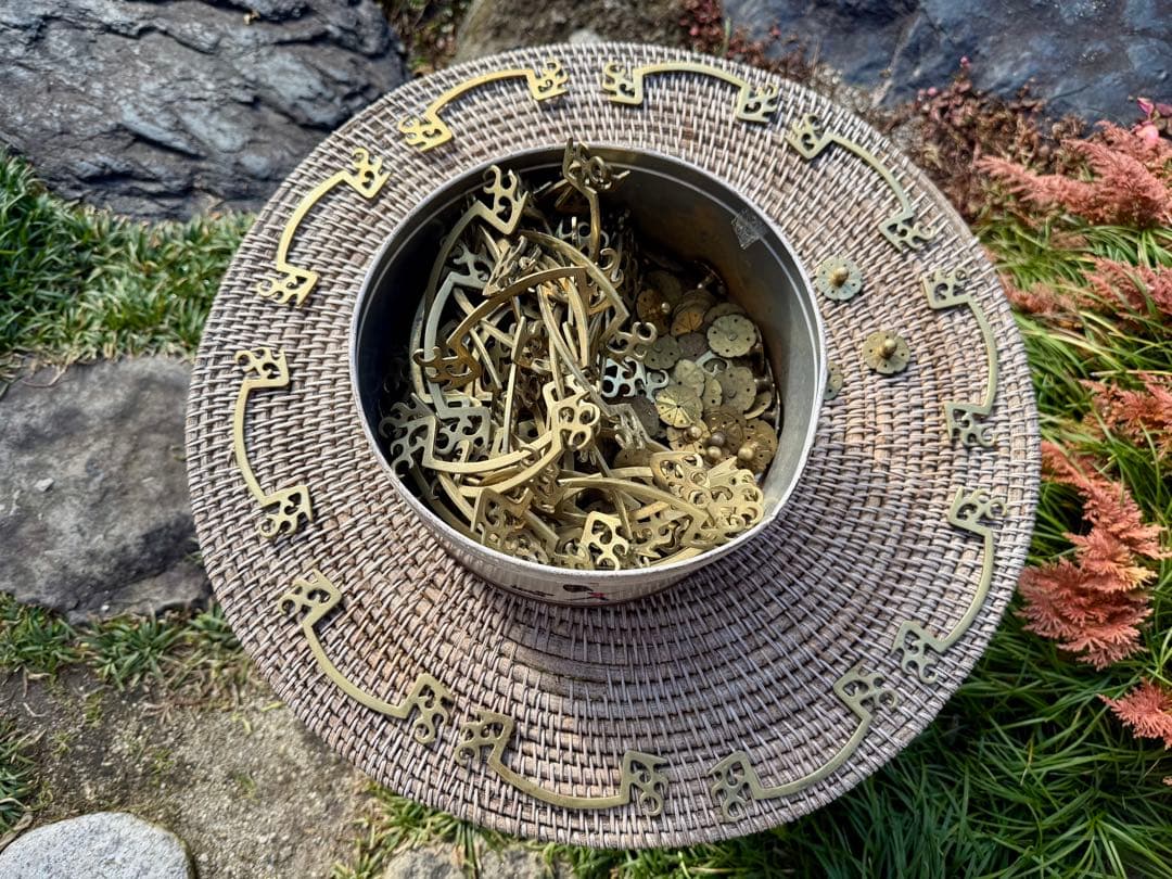 ヴィンテージ　素材　金属製　装飾パーツセット　DIY アクセサリー　ハンドメイド